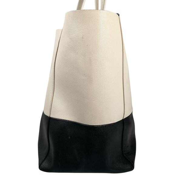 CELINE Horizontal Two Tone Large Leather Tote Purse - Picture 2 of 16